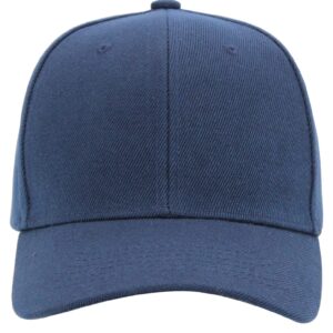 AZTRONA Baseball Cap Men Women - Adjustable Plain Sports Fashion Quality Hat, NAV Navy