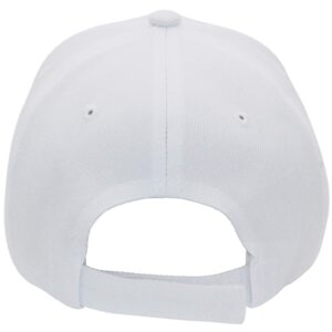 AZTRONA Baseball Cap Men Women - Adjustable Plain Sports Fashion Quality Hat, WHT