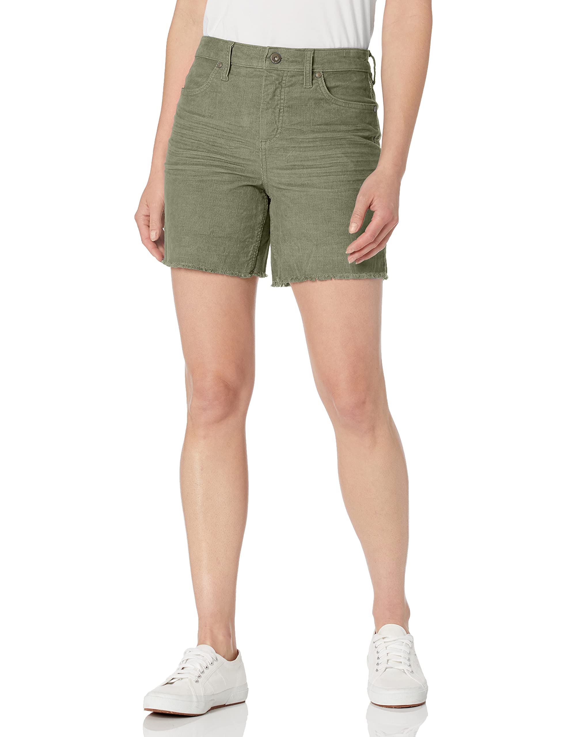 Carve Designs Womens Oahu Hi Rise 6" Short, Thyme, 12