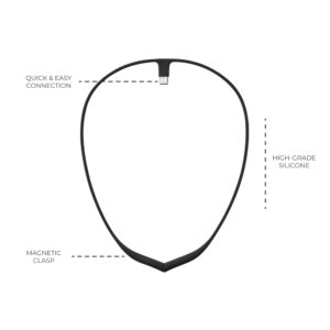 Upright Magnetic Necklace (Necklace Only) for GO S and GO 2 Posture Corrector Trainer (Black)