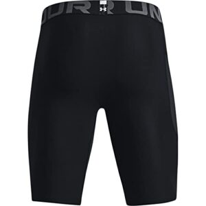 Under Armour Men's HeatGear Pocket Long Shorts , Black (001)/Pitch Gray, Large