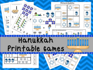 30 printable hanukkah themed games and activities