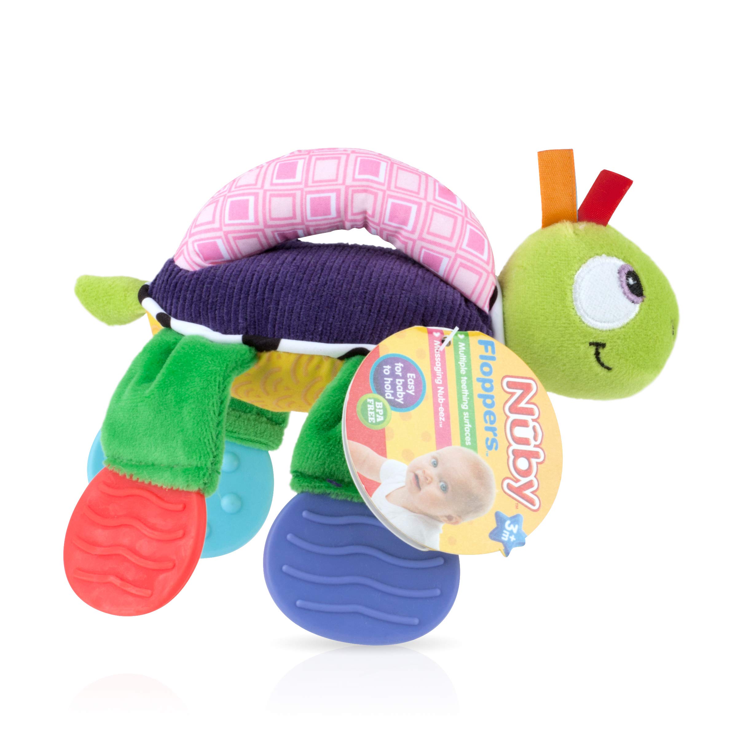 Nuby Nuby Floppers Plush Teether - Turtle