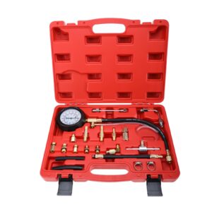 BTSHUB 0-140PSI Fuel Injector Pump Pressure Tester Gauge Hand Tool Set