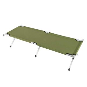 Guangshuohui Camp Bed, Portable Folding Camping Cot for Adults,Indoor Outdoor Portable Sleeping Cot for Hiking, Camping with Carrying Bag Army,Green