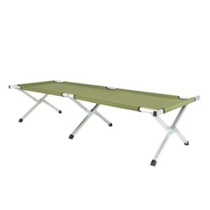 Guangshuohui Camp Bed, Portable Folding Camping Cot for Adults,Indoor Outdoor Portable Sleeping Cot for Hiking, Camping with Carrying Bag Army,Green