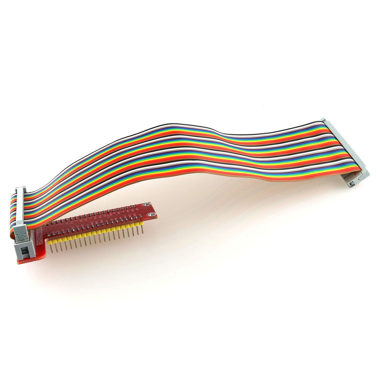 DGZZI RPi GPIO Breakout Expansion Board+ 21cm 40Pin GPIO Flat Ribbon Cable for Raspberry Pi 4B/3B/3B+/2B/1B+