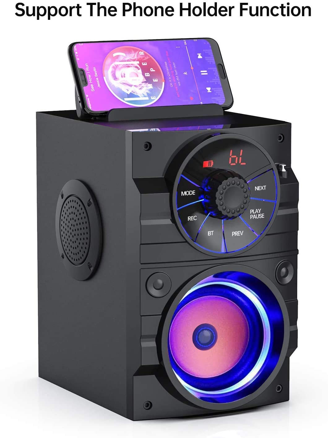 E I F E R Bluetooth Speakers Bluetooth Wireless Blue Tooth Speaker Subwoofer Loud Portable Bocinas with Remote Control & FM Radio, U-Disk/TF Card/AUX Input Player TWS Pairing Home Party B12