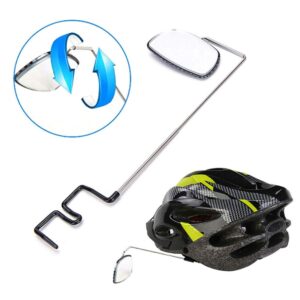 Bike Helmet Mirrors Rear View Mirror Cycling Eyeglass Mirror,Bike Bicycle Cycling Riding Mirror Helmet Mount Rearview Rear View Eyeglass