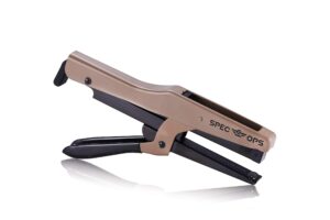 spec ops tools florist & dry cleaner plier stapler, 3/8"" crown, 1/4"" leg length staples, 3% donated to veterans