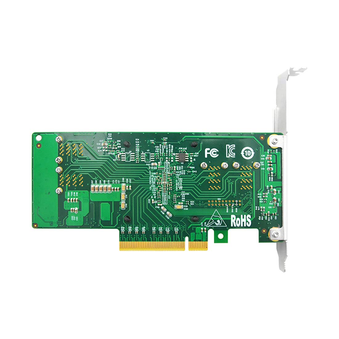 DiliVing 4 Port U.2 to PCI Express x8 SFF-8639 NVMe SSD Adapter with SFF-8643 Mini-SAS HD 36 Pin Connector and PLX8724 chipset for Servers-LRNV9324-4I