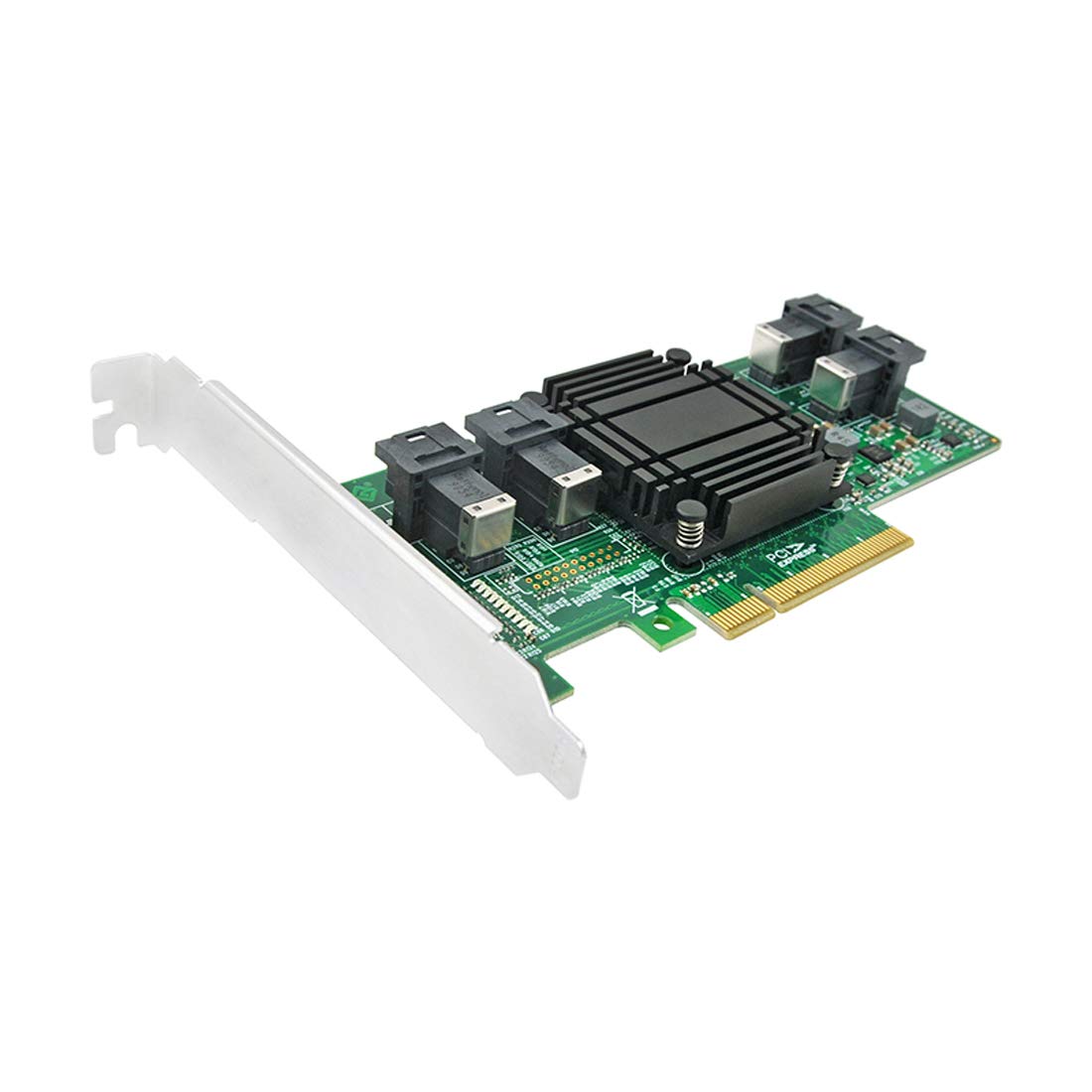 DiliVing 4 Port U.2 to PCI Express x8 SFF-8639 NVMe SSD Adapter with SFF-8643 Mini-SAS HD 36 Pin Connector and PLX8724 chipset for Servers-LRNV9324-4I