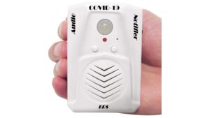 brs audio proximity notifier with 10 preloaded verbal messages - pir infrared motion sensor activated audio alarm