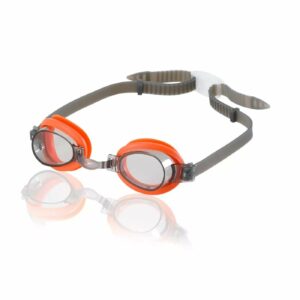 speedo kids splasher goggle - orange with smoke lenses