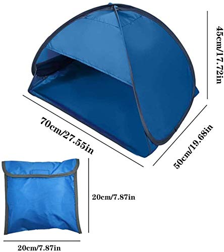 Beach Sun Shelters,Instant Sun Shade Canopy Head PopUp Canopy Automatic Shade Tent for Camping Fishing Hiking Picnic Portable Sun Shelter Windproof Waterproof with Mobile Phone Stand