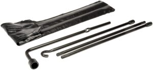 dorman 926-815 spare tire jack handle / wheel lug wrench compatible with select toyota models
