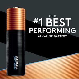 Duracell Optimum AA Batteries with Power Boost Ingredients, 18 Count Pack Double A Battery with Long-lasting Power, All-Purpose Alkaline AA Battery for Household and Office Devices