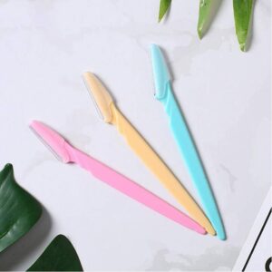 Eyebrow Trimmer 10pcs Portable Eyebrow Razor Shaver Shaper Facial Hair Remover Cutter Scissors Eyebrow Shaping Tool Face Makeup