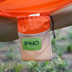 Camping Hammock - Portable Hammocks Single with 2 Tree Straps, Lightwight Camping Gear for Hiking, Backpacking, Hunting, Outdoor, Beach - Orange