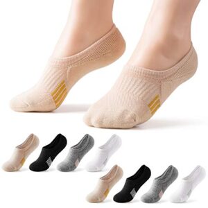 gonii womens no show socks athletic ankle socks cushioned running low cut 5-8 pairs