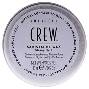 american crew men's mustache wax, strong hold, 0.5 oz