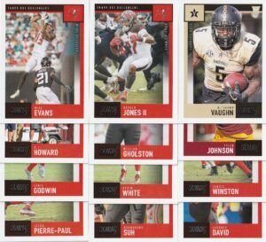 2020 panini score football tampa bay buccaneers team set 12 cards w/drafted rookies