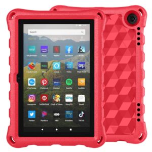 Fire HD 8 Tablet Case, Amazon Fire Tablet 8 Case((Latest 12th/10th Generation, 2022/2020 Release),Auorld Light-Weight Shockproof Protective Kids Cover for All New Amazon Fire HD 8/8 Plus Tablet-Rose