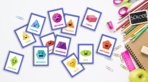 printable shapes flashcards