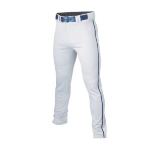 Easton Mens Piped Baseball Pants, White/Navy, X-Large US