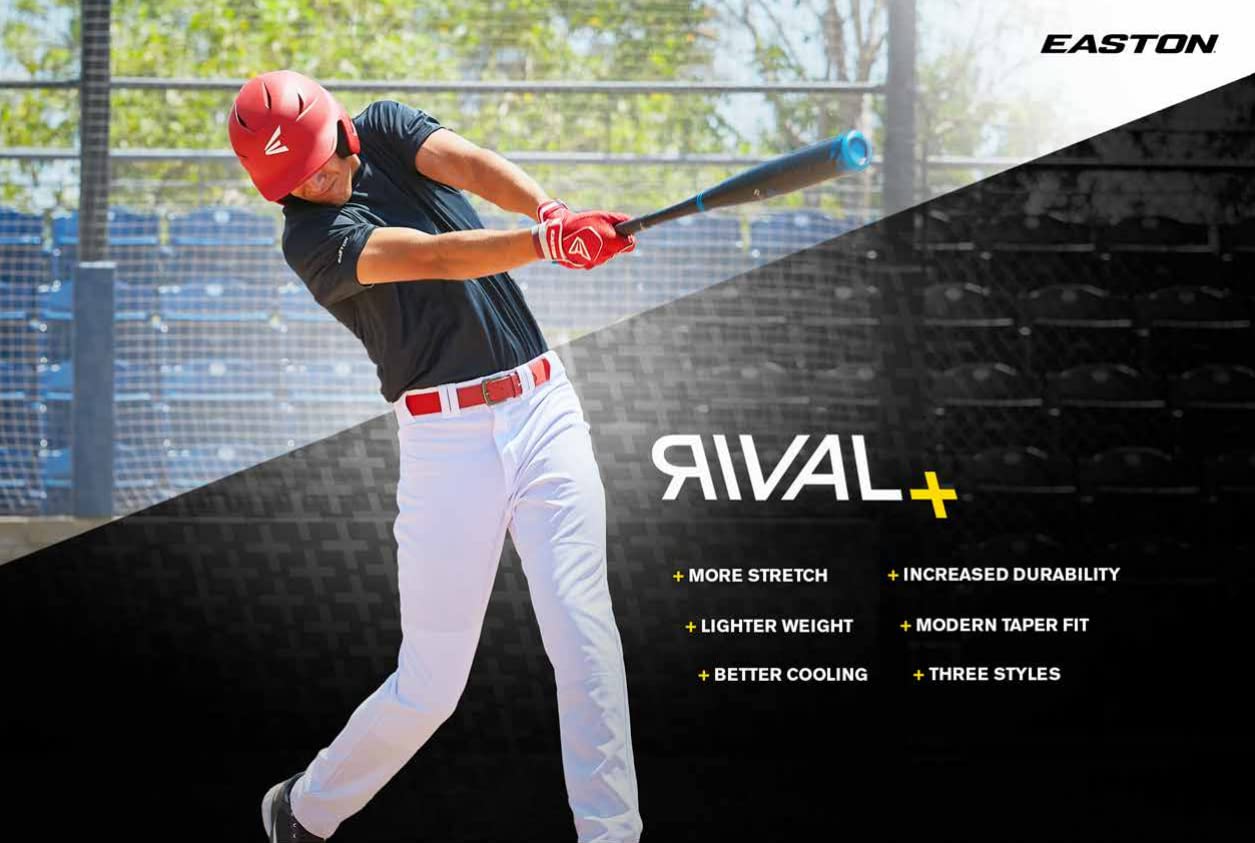 Easton RIVAL+ PRO TAPER Baseball Pant | Adult Sizes | Solid