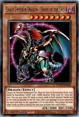 Chaos Emperor Dragon - Envoy of the End - TOCH-EN030 - Rare - 1st Edition