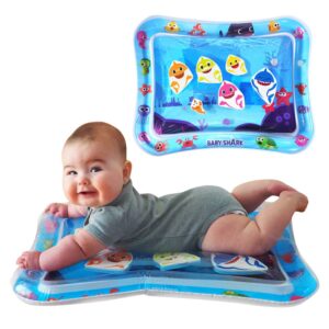 wowwee baby shark tummy time water filled play mat – infant toys to help learn how to crawl – baby shark official