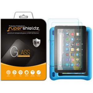 (2 pack) supershieldz designed for all-new fire hd 8 / hd 8 plus / fire hd 8 kids / fire hd 8 kids pro tablet 8 inch (12th/10th generation - 2022/2020 release) tempered glass screen protector, anti scratch, bubble free
