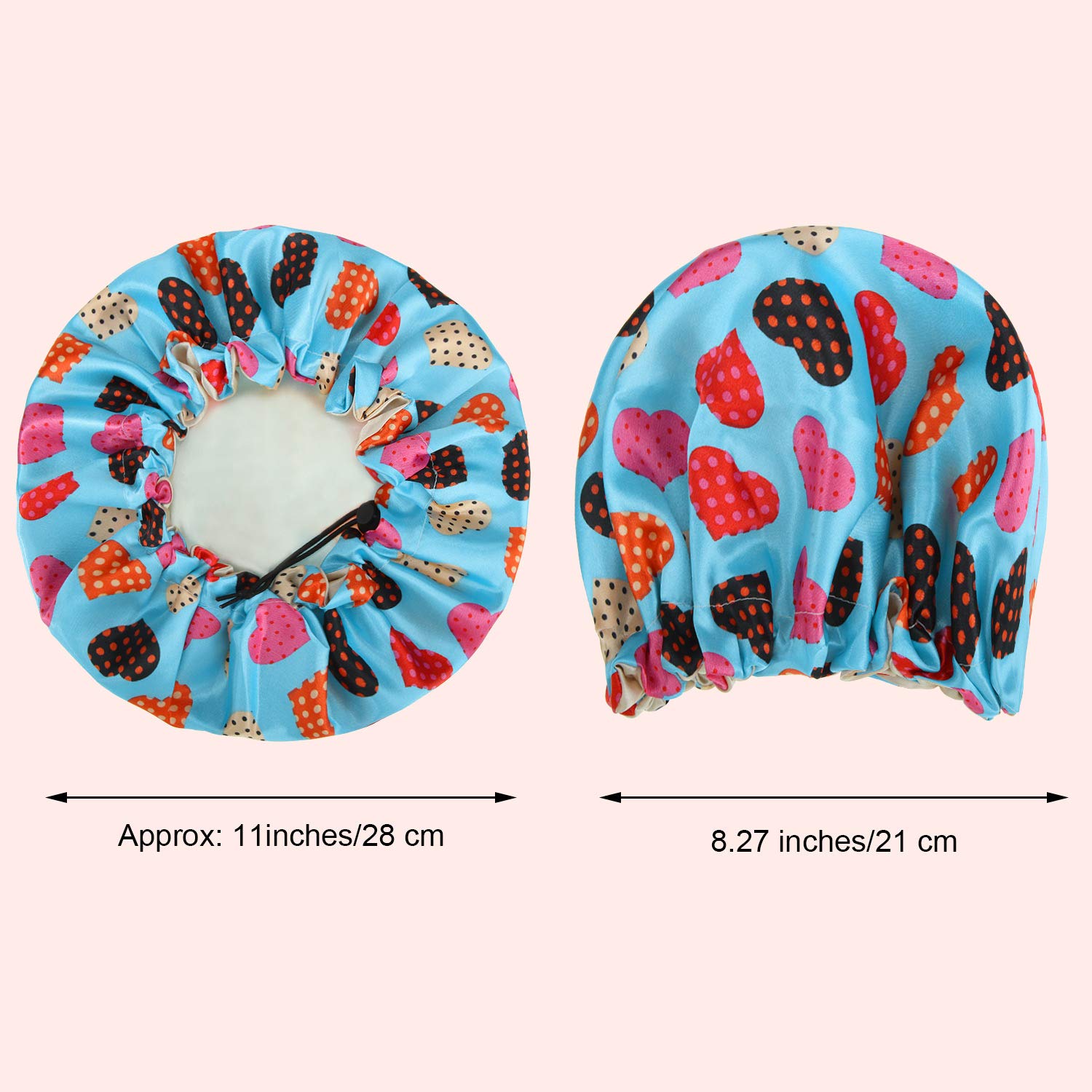 5 Pieces Kids Satin Bonnet Adjustable Baby Bonnet Sleeping Cap Soft Flower Night Hats Reversible Double Layer Satin Night Cap for Teens Toddler Children Multicoloured