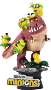 beast kingdom minions: prehistoric ds-048 d-stage statue, multicolor, 6 inches