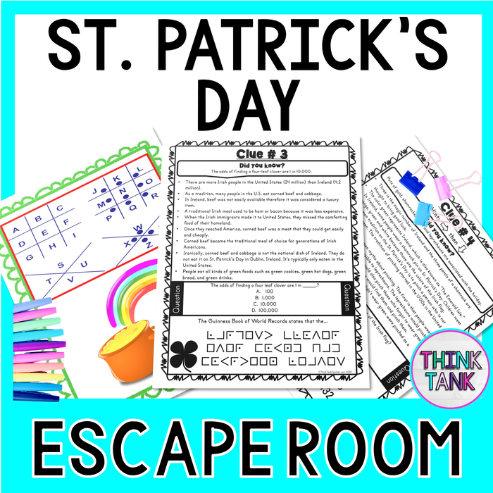 St Patrick's Day Escape Room