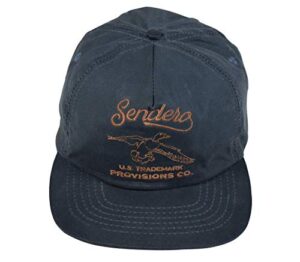 sendero provisions co. mallard adjustable leather strap hat dark blue