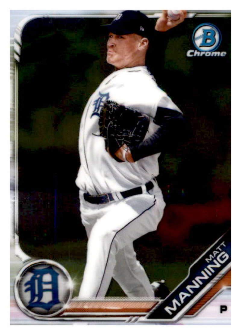 2019 Bowman Chrome Prospects #BCP-85 Matt Manning Detroit Tigers Baseball Card