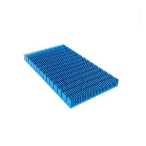 awxlumv large heat sink 5.9x3.35x0.47 inch / 150x85x12mm blue tone heatsinks module cooler cooling fins board radiator for pcb board led motherboard