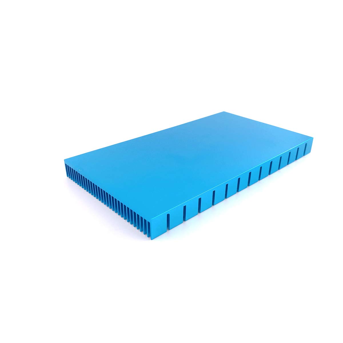 Awxlumv Large Heat Sink 5.9x3.35x0.47 inch / 150x85x12mm Blue Tone Heatsinks Module Cooler Cooling Fins Board Radiator for PCB Board LED Motherboard