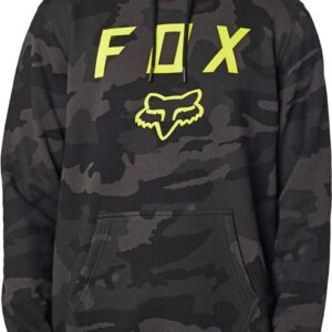 Fox Racing Men's Legacy Moth Pullover Fleece, Black Camo, 2X