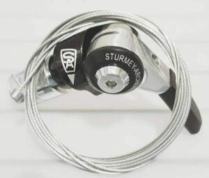 bicycle 3 speed bar end thumb shifter w 2.4m cable (sturmey archer)