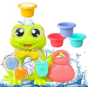 aoluxlm bathtub toys for toddlers baby kids,shower bath baby toy for boys girls as gifts with stack cup toys for swimming pool