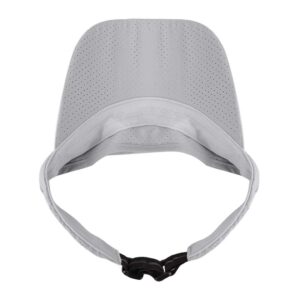 Holiberty Light Grey Sun Visor for Unisex Adults, Quick Dry Mesh, UV Protection, Sports, Outdoor, Tennis, Golf, Baseball, Fishing Hat