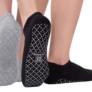 unenow Unisex Non Slip Socks with Grips Cushion for Yoga Pilates Barre Home & Hospital