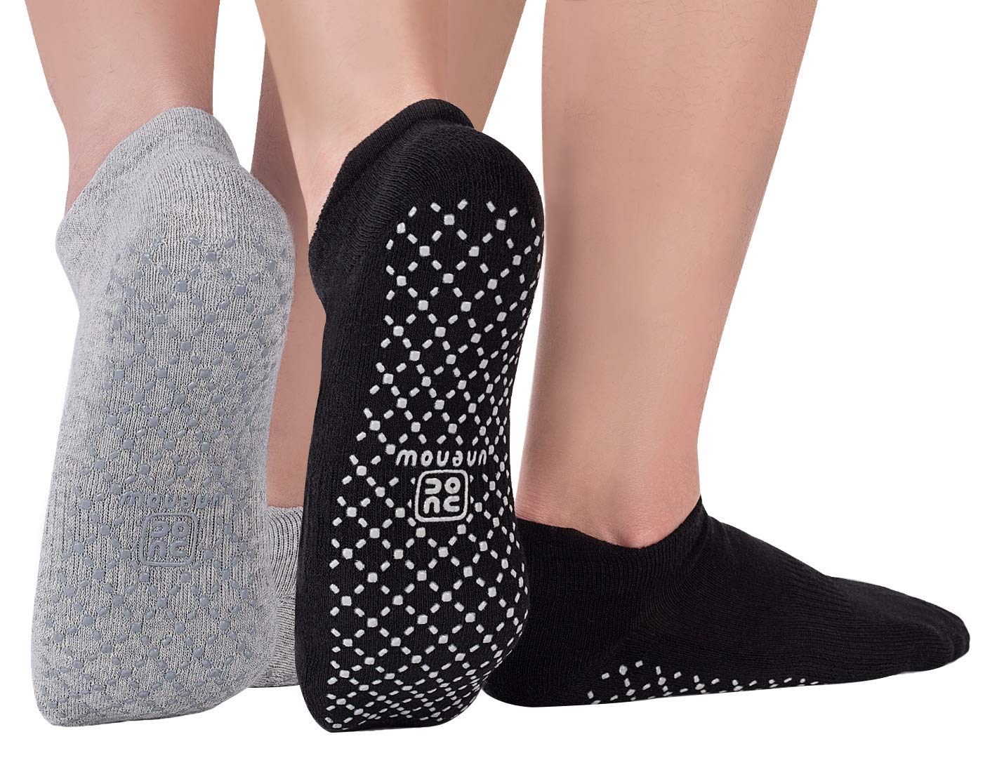 unenow Unisex Non Slip Socks with Grips Cushion for Yoga Pilates Barre Home & Hospital