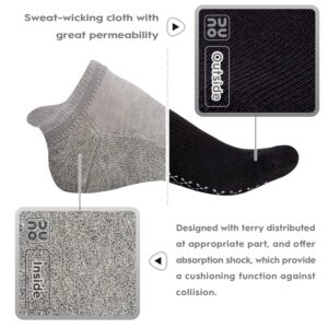 unenow Unisex Non Slip Socks with Grips Cushion for Yoga Pilates Barre Home & Hospital