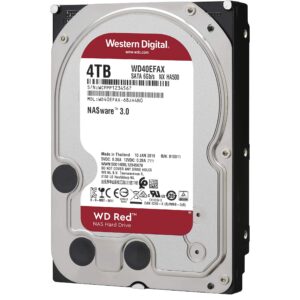 WD Red 4TB NAS Internal Hard Drive - 5400 RPM Class, SATA 6 Gb/s, SMR, 256MB Cache, 3.5" - WD40EFAX (Renewed)