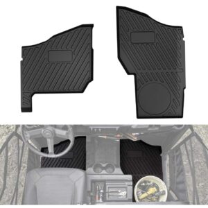 Front Floor Mats, A & UTV PRO All Weather Floor Liners for 2018-2024 Polaris Ranger XP 1000 Crew Accessories, Replace # 2882780,TPE Material Slush Liner