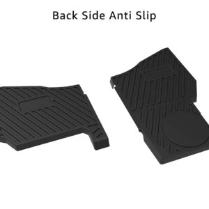 Front Floor Mats, A & UTV PRO All Weather Floor Liners for 2018-2024 Polaris Ranger XP 1000 Crew Accessories, Replace # 2882780,TPE Material Slush Liner